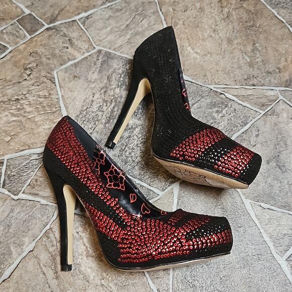 New in Box Rare Iron Fist Japan The Sun Will Rise Pointed Toe Platform Heel Sz 6 - Picture 9 of 16